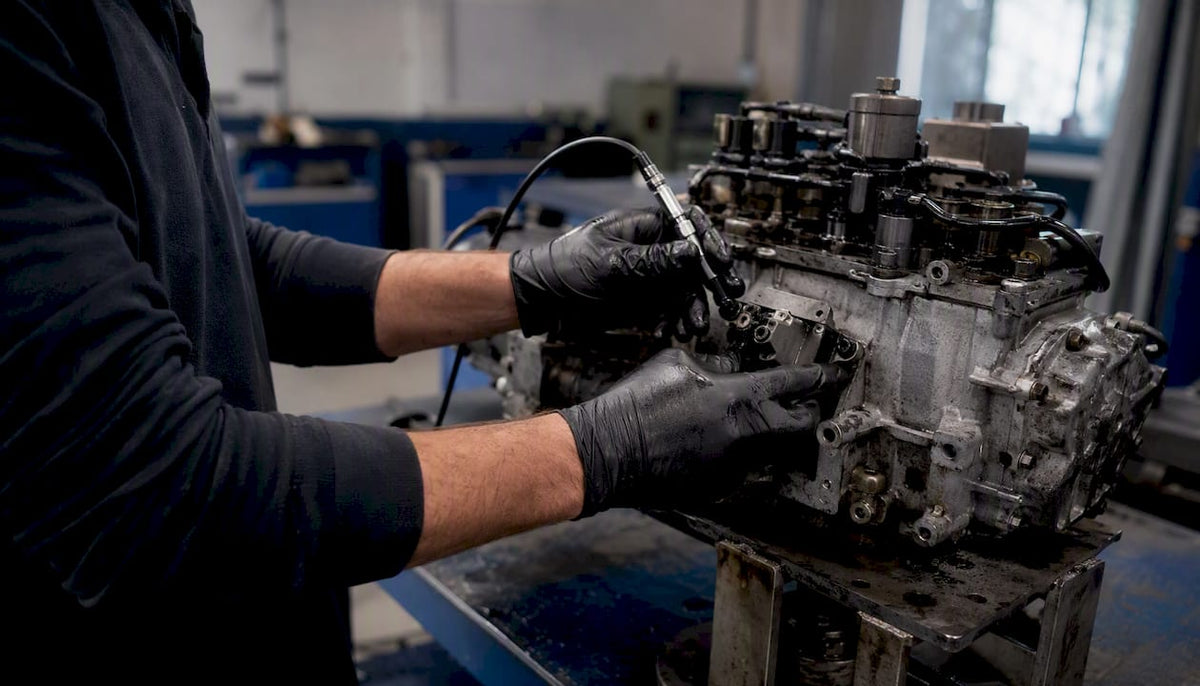 Handmatige diagnose van auto-onderdelen in de werkplaats