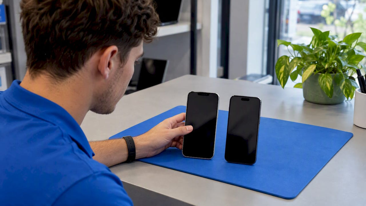iPhone met notch naast Dynamic Island