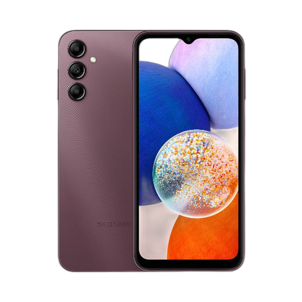 Samsung A14 Donkerrood