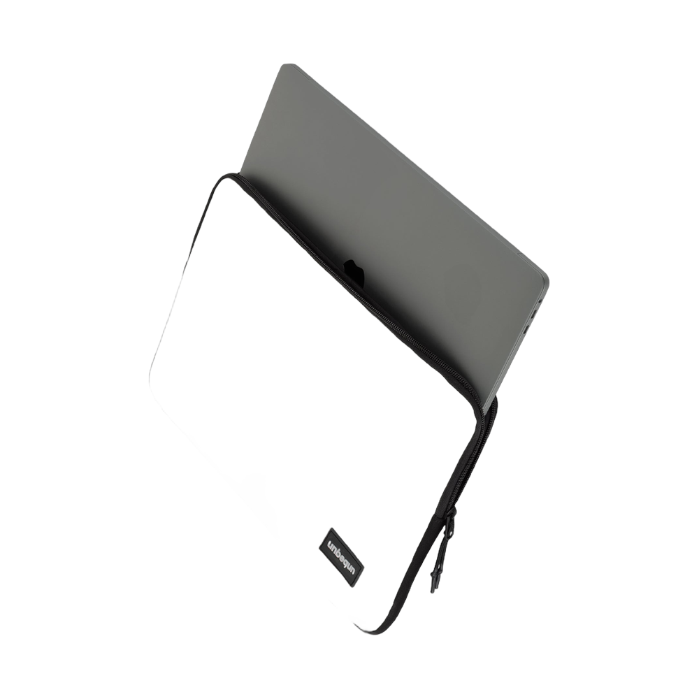 Unbegun Laptop Sleeve Wit